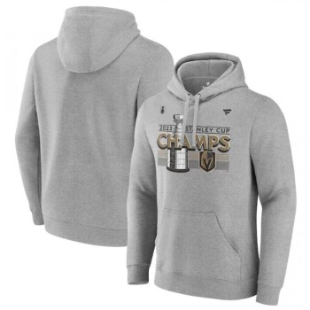 Men's Vegas Golden Knights Heather Gray 2023 Stanley Cup Champions Locker Room Pullover Hoodie Men's Vegas Golden Knights Heather Gray 2023 Stanley Cup Champions Locker Room Pullover Hoodie