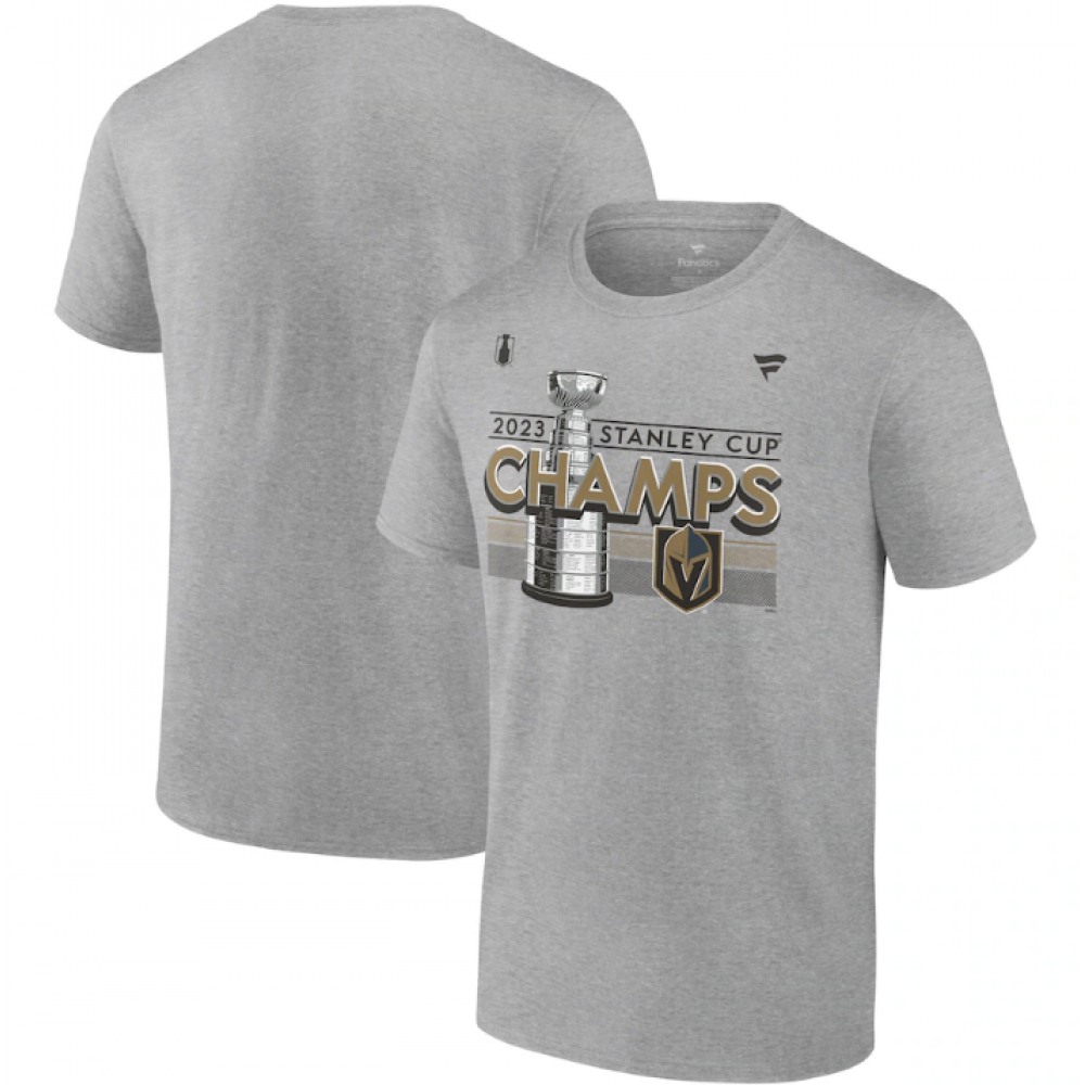 Men's Vegas Golden Knights Heather Gray 2023 Stanley Cup Champions Locker Room T-Shirt