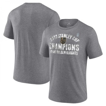 Men's Vegas Golden Knights Heather Gray 2023 Stanley Cup Champions Tri-Blend T-Shirt Men's Vegas Golden Knights Heather Gray 2023 Stanley Cup Champions Tri-Blend T-Shirt