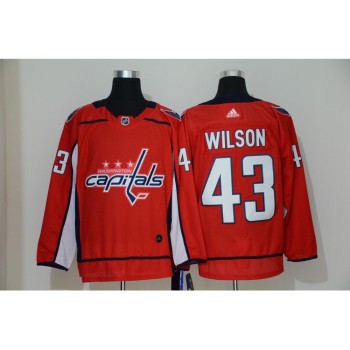 Men's Washington Capitals #43 Tom Wilson Red Stitched NHL Jersey
