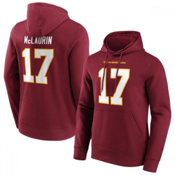 Men's Washington Commanders #17 Terry McLaurin Red Hoodie Men's Washington Commanders #17 Terry McLaurin Red Hoodie