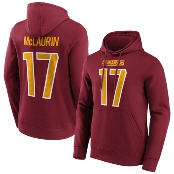 Men's Washington Commanders #17 Terry McLaurin Red Hoodie Men's Washington Commanders #17 Terry McLaurin Red Hoodie