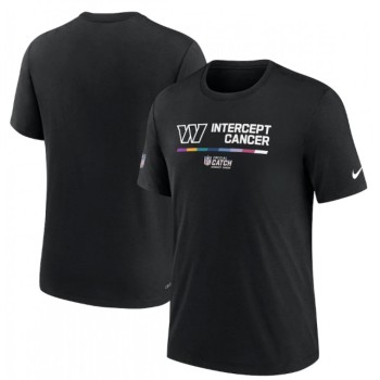 Men's Washington Commanders 2022 Black Crucial Catch Performance T-Shirt Men's Washington Commanders 2022 Black Crucial Catch Performance T-Shirt