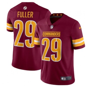 Men's Washington Commanders #29 Kendall Fuller 2022 Burgundy Vapor Limited Stitched Jersey Men's Washington Commanders #29 Kendall Fuller 2022 Burgundy Vapor Limited Stitched Jersey