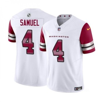 Men's Washington Commanders #4 Curtis Samuel White 2023 F.U.S.E. Vapor Limited Stitched Football Jersey Men's Washington Commanders #4 Curtis Samuel White 2023 F.U.S.E. Vapor Limited Stitched Football Jersey
