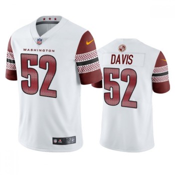 Men's Washington Commanders #52 Jamin Davis White Vapor Untouchable Stitched Football Jersey Men's Washington Commanders #52 Jamin Davis White Vapor Untouchable Stitched Football Jersey