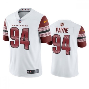 Men's Washington Commanders #94 Daron Payne White Vapor Untouchable Stitched Football Jersey Men's Washington Commanders #94 Daron Payne White Vapor Untouchable Stitched Football Jersey