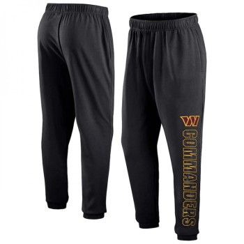 Men's Washington Commanders Black From Tracking Sweatpants Men's Washington Commanders Black From Tracking Sweatpants