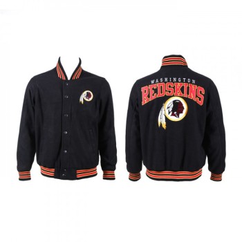 Men's Washington Commanders Black Stitched Jacket Men's Washington Commanders Black Stitched Jacket