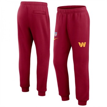 Men's Washington Commanders Burgundy Chop Block Fleece Sweatpants Men's Washington Commanders Burgundy Chop Block Fleece Sweatpants