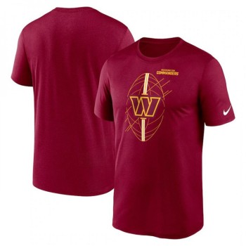 Men's Washington Commanders Burgundy Legend Icon Performance T-Shirt Men's Washington Commanders Burgundy Legend Icon Performance T-Shirt