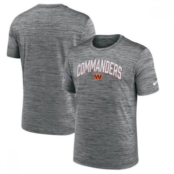 Men's Washington Commanders Gray Sideline Velocity Stack Performance T-Shirt Men's Washington Commanders Gray Sideline Velocity Stack Performance T-Shirt
