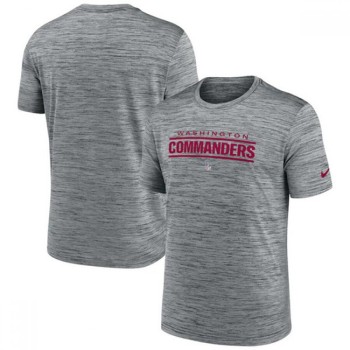 Men's Washington Commanders Gray Velocity Performance T-Shirt Men's Washington Commanders Gray Velocity Performance T-Shirt