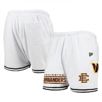 Men's Washington Commanders Pro White/Red Shorts 001 Men's Washington Commanders Pro White/Red Shorts 001
