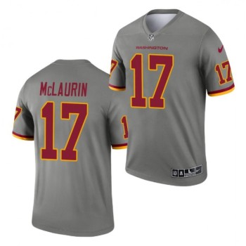 Men's Washington Football Team #17 Terry McLaurin Gray Inverted Legend Stitched Jersey Men's Washington Football Team #17 Terry McLaurin Gray Inverted Legend Stitched Jersey