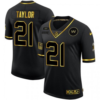 Men's Washington Football Team #21 Sean Taylor 2020 Black/Gold Salute To Service Limited Stitched Jersey Men's Washington Football Team #21 Sean Taylor 2020 Black/Gold Salute To Service Limited Stitched Jersey