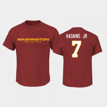 Men's Washington Football Team #7 Dwayne Haskins Jr. 2020 Red Name & Number T-Shirt Men's Washington Football Team #7 Dwayne Haskins Jr. 2020 Red Name & Number T-Shirt