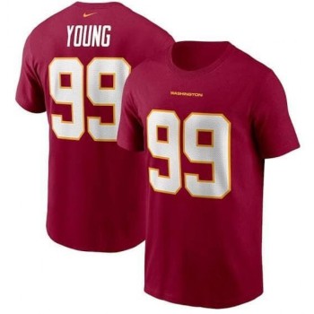 Men's Washington Football Team #99 Chase Young NFL T-Shirt Men's Washington Football Team #99 Chase Young NFL T-Shirt