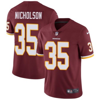 Men's Washington Redskins #35 Montae Nicholson Burgundy Red Vapor Untouchable Limited Stitched NFL Jersey Men's Washington Redskins #35 Montae Nicholson Burgundy Red Vapor Untouchable Limited Stitched NFL Jersey