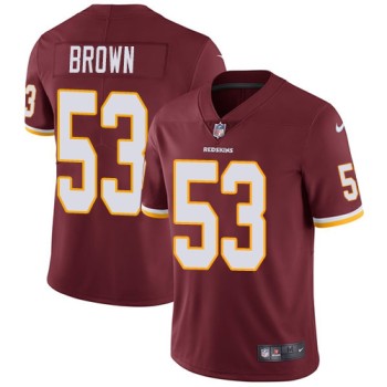 Men's Washington Redskins #53 Zach Brown Burgundy Red Vapor Untouchable Limited Stitched NFL Jersey Men's Washington Redskins #53 Zach Brown Burgundy Red Vapor Untouchable Limited Stitched NFL Jersey