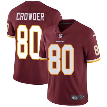 Men's Washington Redskins #80 Jamison Crowder Burgundy Red Vapor Untouchable Limited Stitched NFL Jersey Men's Washington Redskins #80 Jamison Crowder Burgundy Red Vapor Untouchable Limited Stitched NFL Jersey