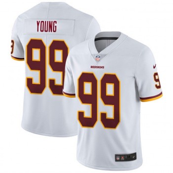 Men's Washington Redskins #99 Chase Young White Vapor Untouchable Limited NFL Stitched Jersey Men's Washington Redskins #99 Chase Young White Vapor Untouchable Limited NFL Stitched Jersey