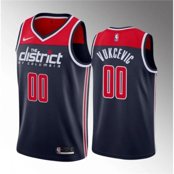 Men's Washington Wizards #00 Tristan Vukcevic Navy 2023 Draft Statement Edition Stitched Jersey Men's Washington Wizards #00 Tristan Vukcevic Navy 2023 Draft Statement Edition Stitched Jersey