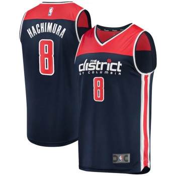 Men's Washington Wizards #8 Rui Hachimura 2019/20 Navy Fast Break Statement Edition Stitched Jersey Men's Washington Wizards #8 Rui Hachimura 2019/20 Navy Fast Break Statement Edition Stitched Jersey