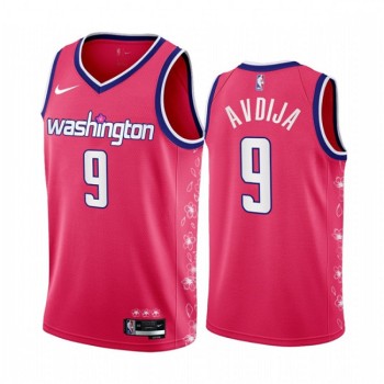 Men's Washington Wizards #9 Deni Avdija 2022/23 Pink Cherry Blossom City Edition Limited Stitched Basketball Jersey Men's Washington Wizards #9 Deni Avdija 2022/23 Pink Cherry Blossom City Edition Limited Stitched Basketball Jersey