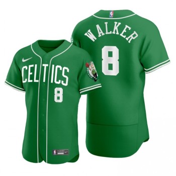 Men's Boston Celtics #8 Kemba Walker 2020 Green NBA X MLB Crossover Edition Stitched Jersey Men's Boston Celtics #8 Kemba Walker 2020 Green NBA X MLB Crossover Edition Stitched Jersey