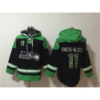 Men's Seattle Seahawks #11 Jaxon Smith-Njigba Black Ageless Must-Have Lace-Up Pullover Hoodie Men's Seattle Seahawks #11 Jaxon Smith-Njigba Black Ageless Must-Have Lace-Up Pullover Hoodie