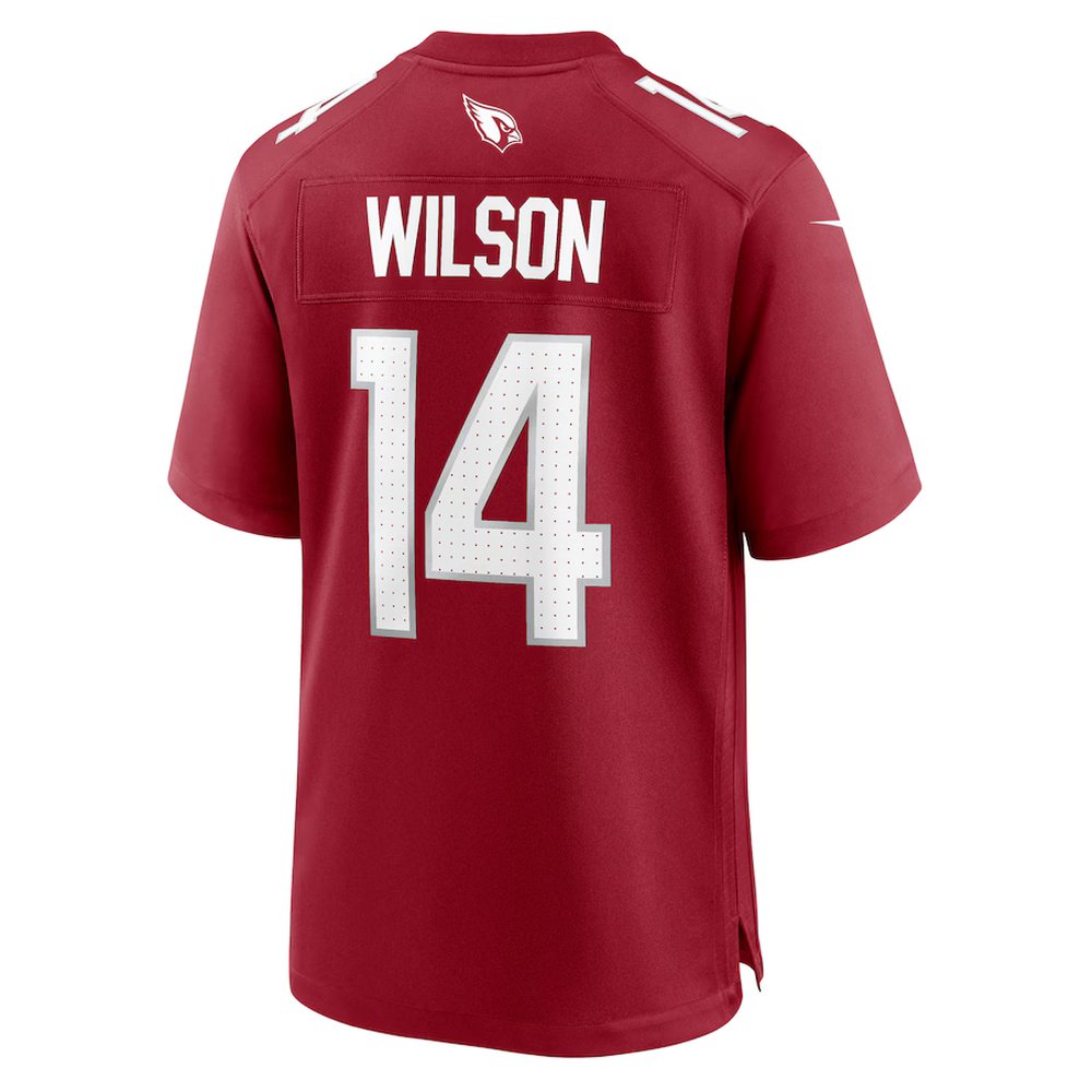 Men's Arizona Cardinals #14 Michael Wilson Cardinal Team Game Jersey
