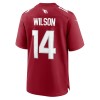 Men's Arizona Cardinals #14 Michael Wilson Cardinal Team Game Jersey
