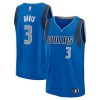 Men's Dallas Mavericks #3 Anthony Davis Royal Fast Break Replica Player Icon Edition Jersey