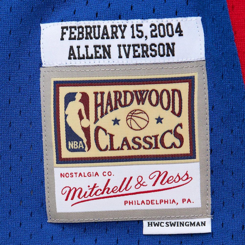 Men's Eastern Conference #3 Allen Iverson Royal Hardwood Classics 2004 NBA All-Star Game Swingman Throwback Jersey