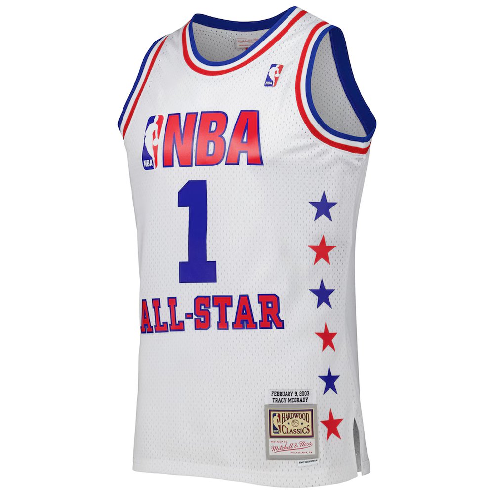 Men's Eastern Conference #1 Tracy McGrady White 2003 All Star Game Swingman Jersey