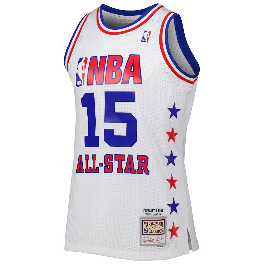Men's Eastern Conference #15 Vince Carter White 2003 All Star Game Swingman Jersey