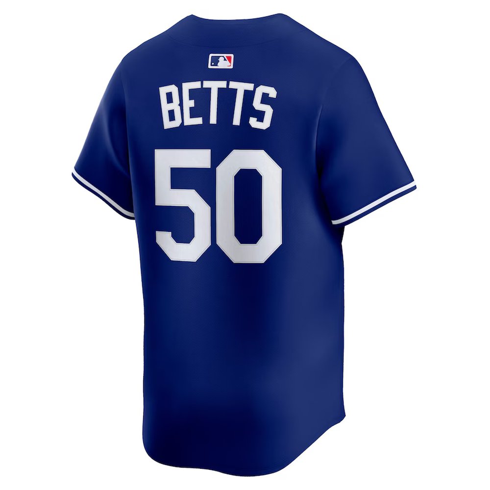Men's Los Angeles Dodgers #50 Mookie Betts Royal Alternate Limited Player Jersey