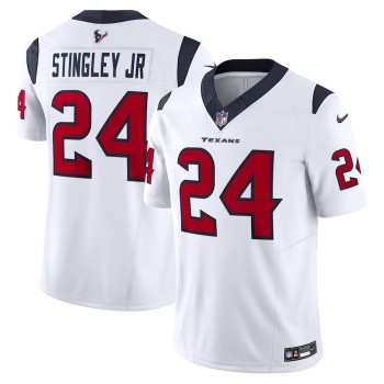 Men's Derek Stingley Jr. White Houston Texans #24 Vapor F.U.S.E. Limited Jersey Men's Derek Stingley Jr. White Houston Texans #24 Vapor F.U.S.E. Limited Jersey