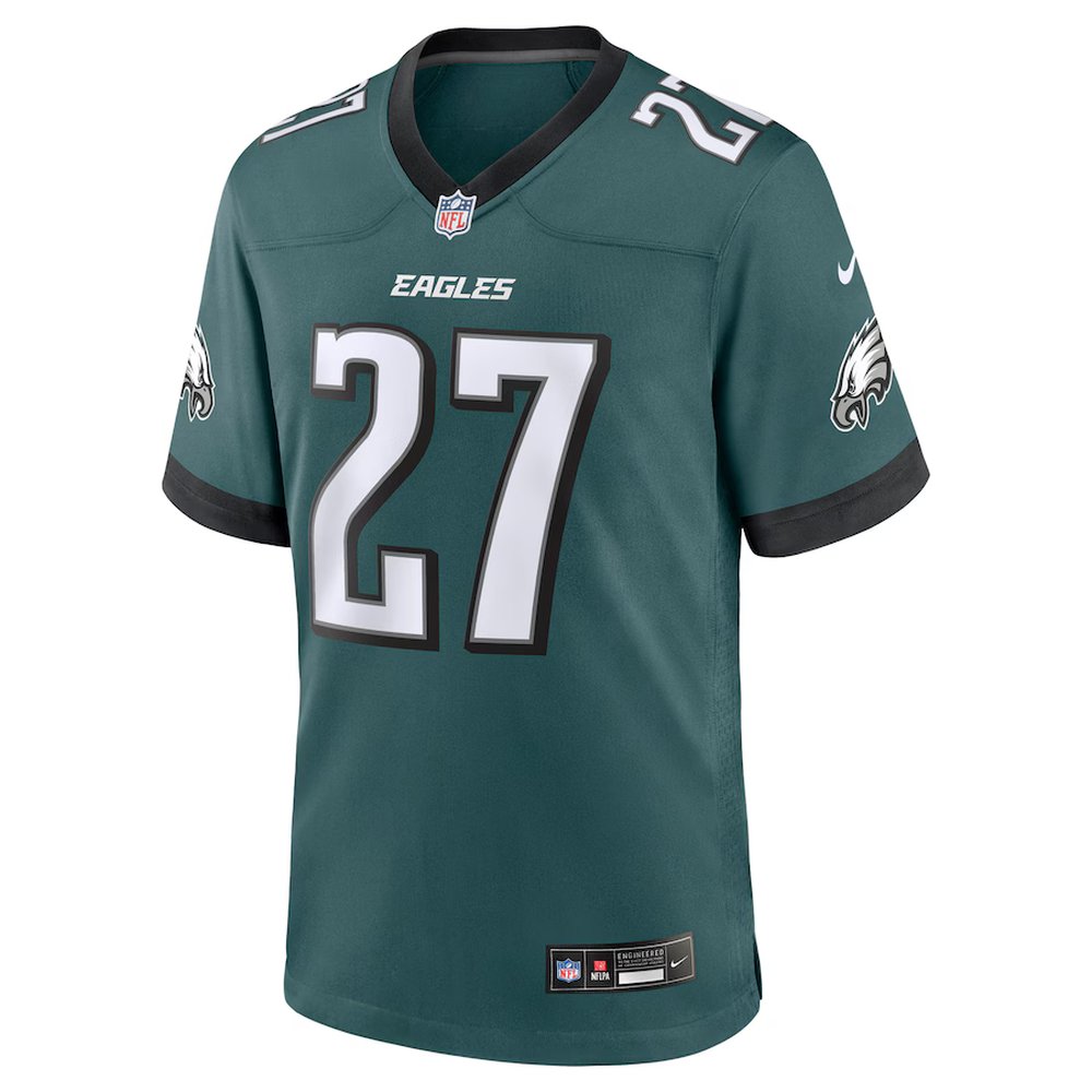 Men's #27 Quinyon Mitchell Midnight Green Philadelphia Eagles Player Game Jersey