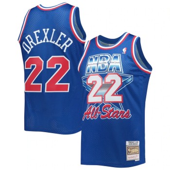 Men's Western Conference #22 Clyde Drexler Royal Hardwood Classics 1992 NBA All-Star Game Swingman Jersey Men's Western Conference #22 Clyde Drexler Royal Hardwood Classics 1992 NBA All-Star Game Swingman Jersey