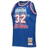 Men's Western Conference #32 Magic Johnson Royal Hardwood Classics 1992 NBA All-Star Game Authentic Jersey