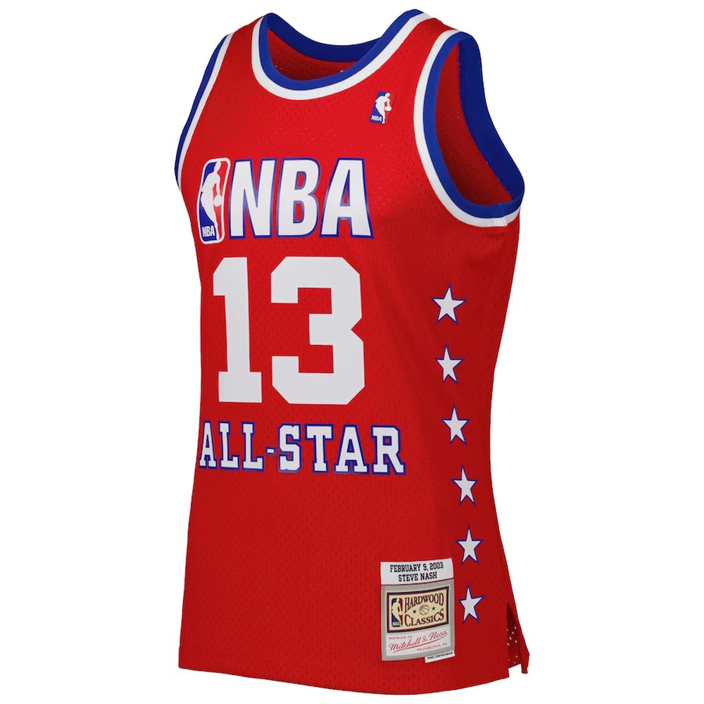 Men's Western Conference #13 Steve Nash Red 2003 All Star Game Swingman Jersey