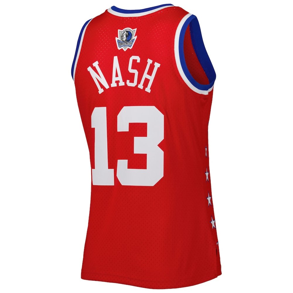 Men's Western Conference #13 Steve Nash Red 2003 All Star Game Swingman Jersey