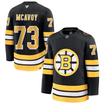 Youth Boston Bruins #73 Charlie McAvoy Black Home Player Jersey