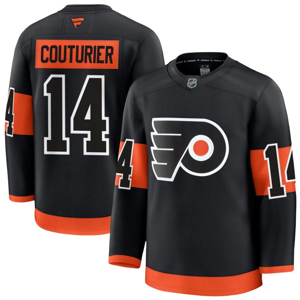 Youth Philadelphia Flyers #14 Sean Couturier Black Alternate Jersey Youth Philadelphia Flyers #14 Sean Couturier Black Alternate Jersey