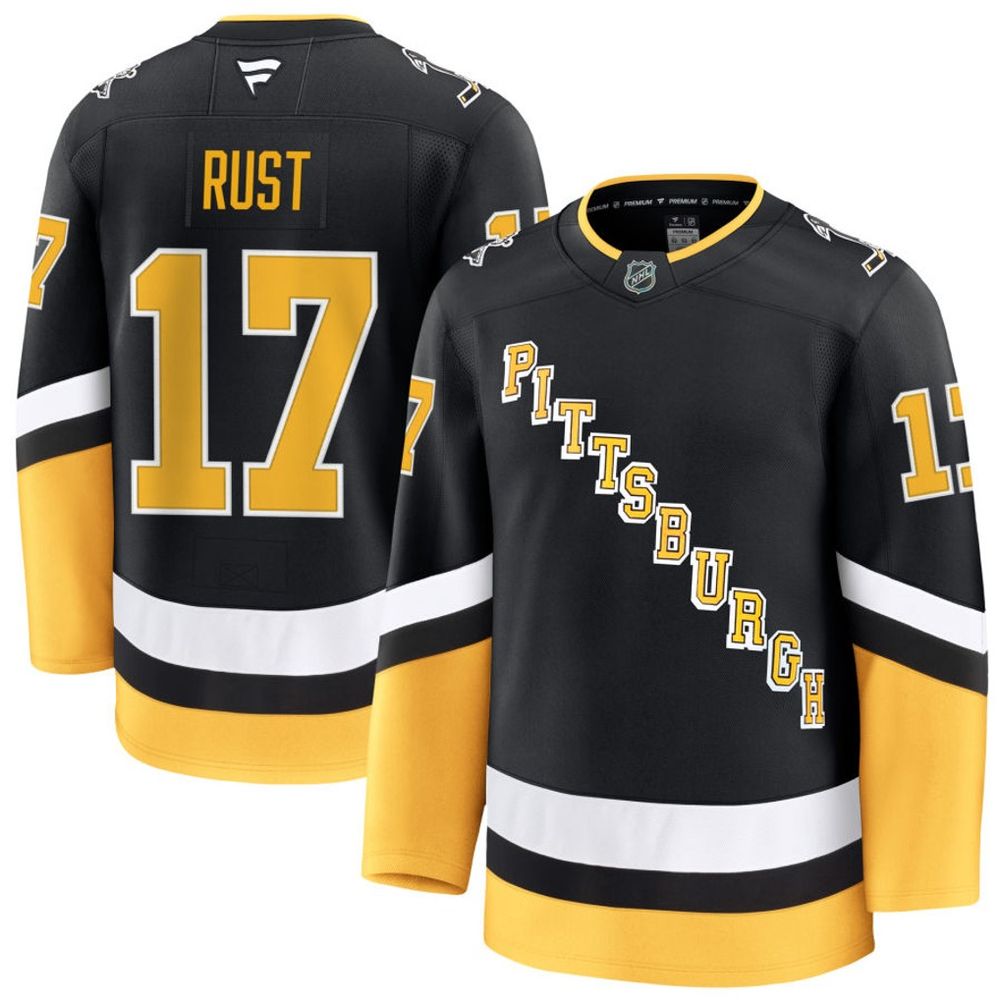 Youth Pittsburgh Penguins #17 Bryan Rust Black Alternate Jersey Youth Pittsburgh Penguins #17 Bryan Rust Black Alternate Jersey