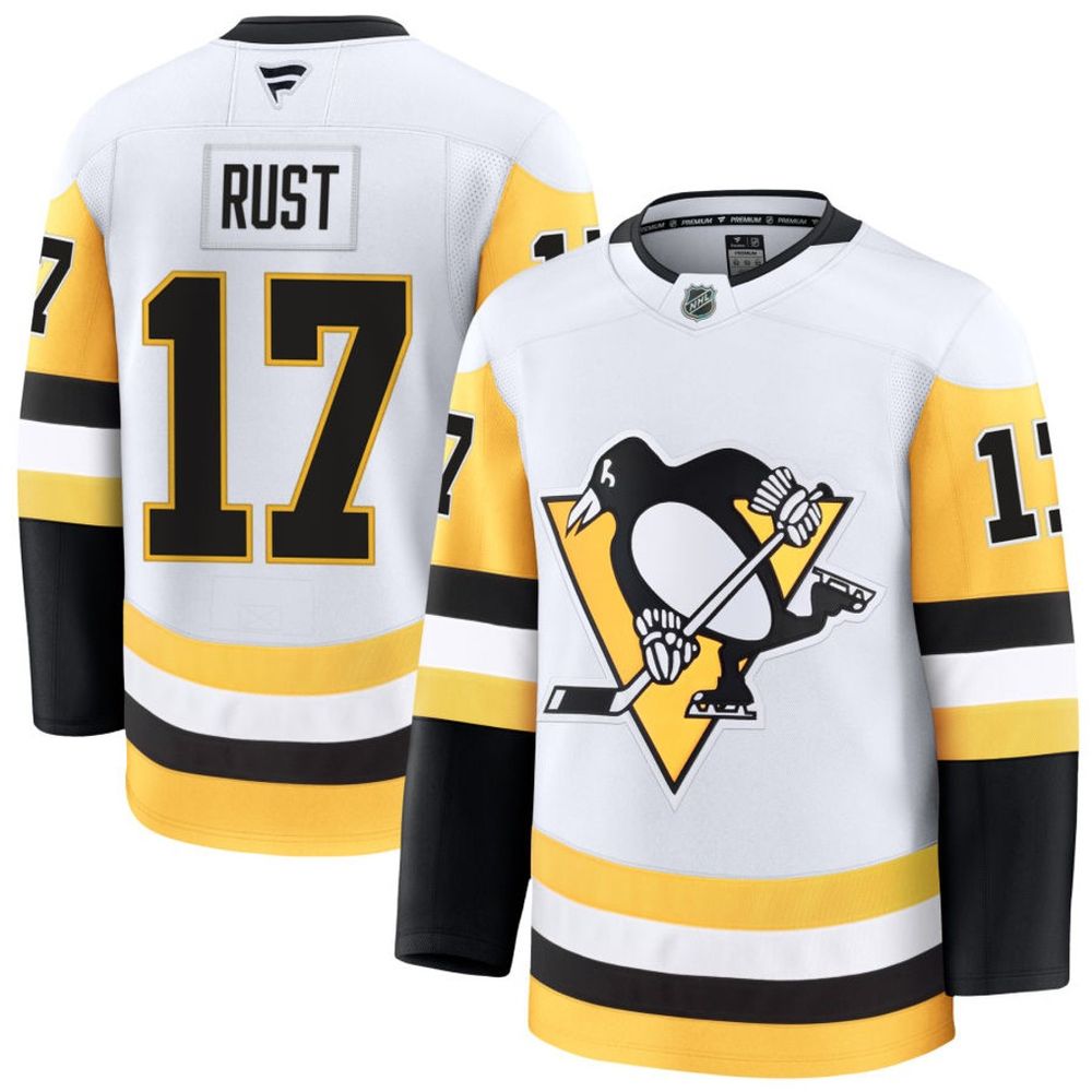 Youth Pittsburgh Penguins #17 Bryan Rust White Away Jersey Youth Pittsburgh Penguins #17 Bryan Rust White Away Jersey