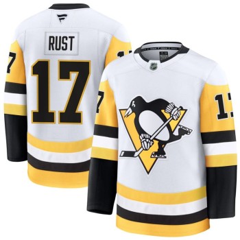 Youth Pittsburgh Penguins #17 Bryan Rust White Away Jersey