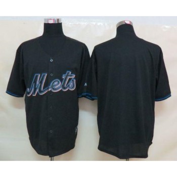 Mets Blank Black Fashion Stitched MLB Jersey Mets Blank Black Fashion Stitched MLB Jersey
